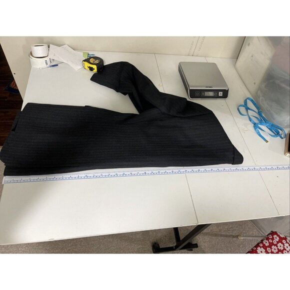 Banana Republic Modern Wool Pinstriped Suit Jacket Mens Size 38R - Picture 13 of 16